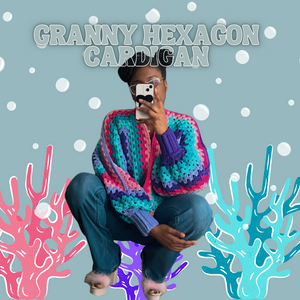 MADE TO ORDER - Granny Hexagon Cardigan